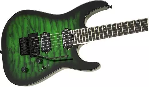 Pro Series Dinky DK2Q, Ebony Fingerboard - Transparent Green Burst