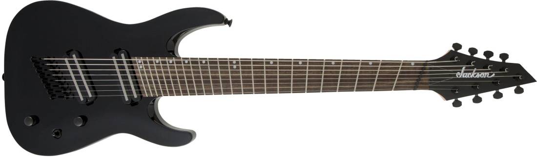 X Series Dinky Arch Top DKAF8 MS, Laurel Fingerboard - Multi-Scale, Gloss Black