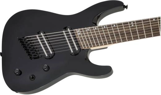 X Series Dinky Arch Top DKAF8 MS, Laurel Fingerboard - Multi-Scale, Gloss Black