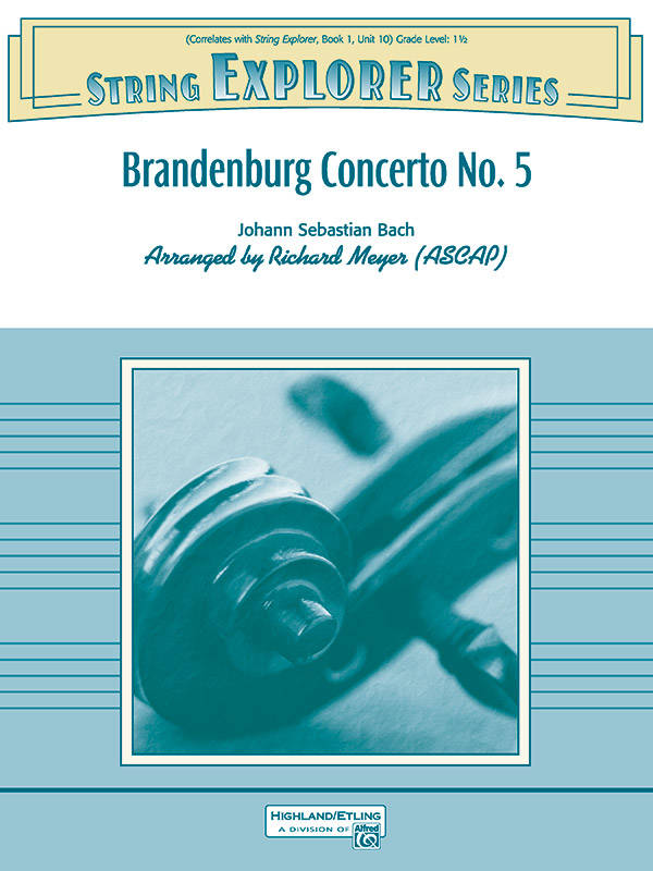 Brandenburg Concerto No. 5 - Bach/Meyer - String Orchestra - Gr. 1.5