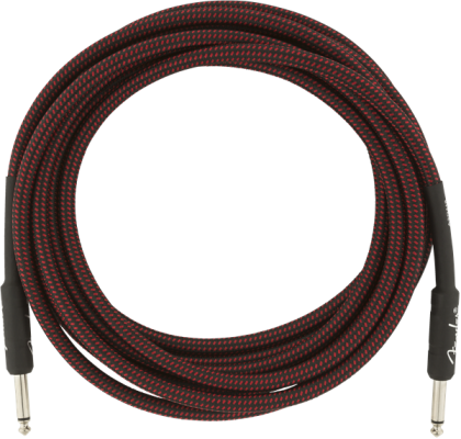 Professional Series Instrument Cable, 15\', Red Tweed