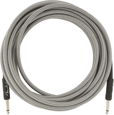 Professional Series Instrument Cable, 18.6\', White Tweed