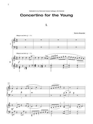 Concertino for the Young - Alexander - Piano Duet (2 Pianos, 4 Hands)