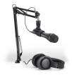 Audio-Technica - Podcasting Pack - AT2005 USB/XLR Microphone, ATH-M20x Headphones & Boom-Arm