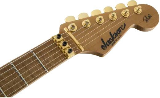 USA Signature Phil Collen PC1 Satin Stain, Caramelized Flame Maple Fingerboard - Satin Transparent Amber
