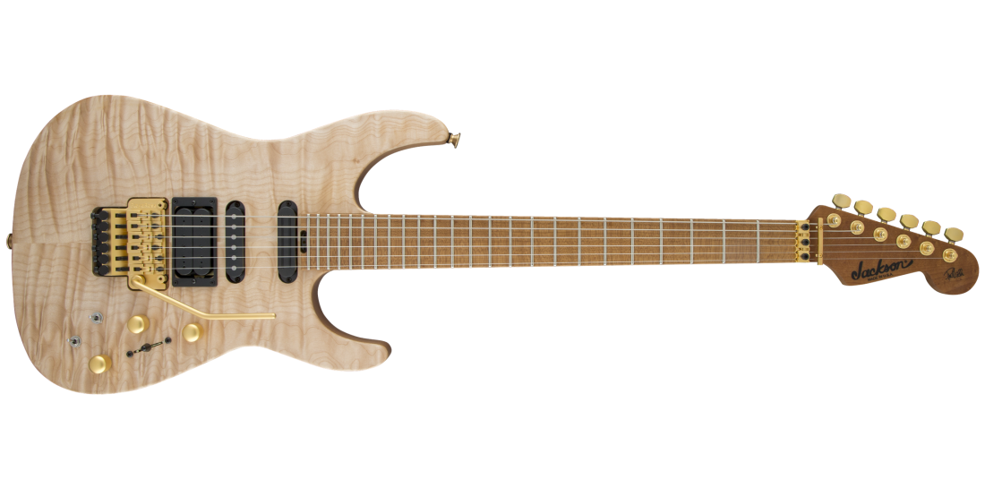 USA Signature Phil Collen PC1 Satin Stain, Caramelized Flame Maple Fingerboard - Satin Au Natural
