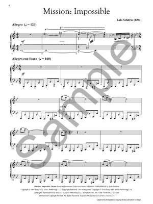 Piano Music of Lalo Schifrin - Schifrin/Conti - Piano - Book