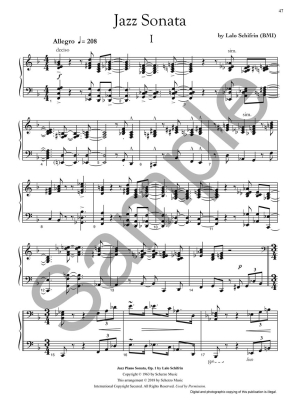 Piano Music of Lalo Schifrin - Schifrin/Conti - Piano - Book