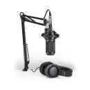 Audio-Technica - AT2035PK Podcasting Pack w/ATH-M20x, Boom & XLR Cable