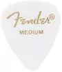 Fender - 351 Shape Celluloid Picks 12-Pack, Medium - White