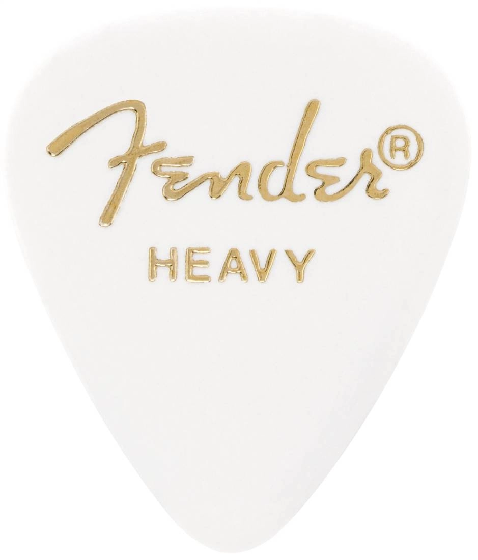 351 Shape Celluloid Picks 12-Pack, Heavy - White