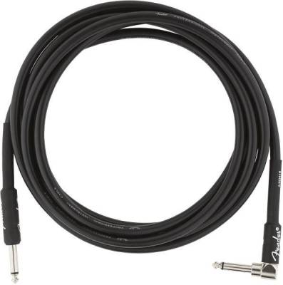Professional Instrument Cable, Straight-Angle, 10\', Black