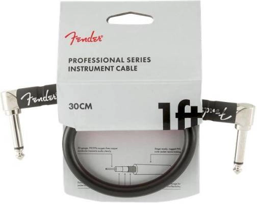 Fender - Professional Instrument Cable, Angle/Angle, 1, Black