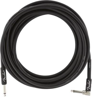 Professional Instrument Cable, Straight/Angle, 18.6\', Black