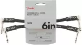 Fender - C\u00e2ble dinstrument Professional, paquet de 2, coud\u00e9, 6, noir