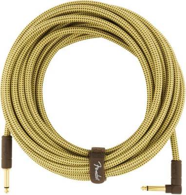 Deluxe Instrument Cable, Straight/Angle, 25\', Tweed