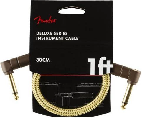 Fender - Deluxe Instrument Cable, Angle/Angle, 1, Tweed