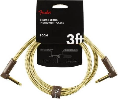 Fender - Deluxe Instrument Cable, Angle/Angle, 3, Tweed