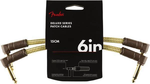 Deluxe Instrument Cable (2-Pack), Angle/Angle, 6\'\', Tweed