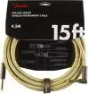 Fender - Deluxe Instrument Cable, Straight\/Angle, 15, Tweed