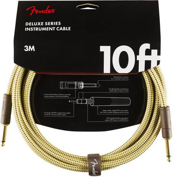 Deluxe Instrument Cable, 10\', Tweed
