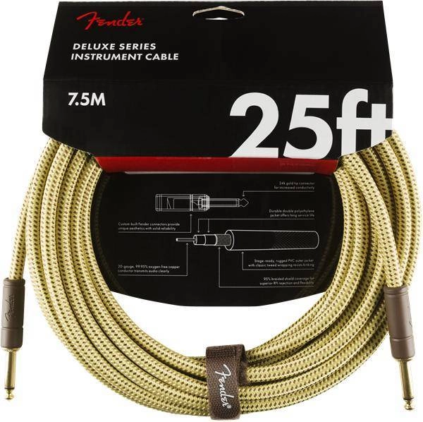 Deluxe Instrument Cable, 25\', Tweed