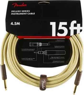 Deluxe Instrument Cable, 15\', Tweed
