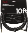 Fender - Deluxe Instrument Cable, Straight\/Angle, 10, Black Tweed