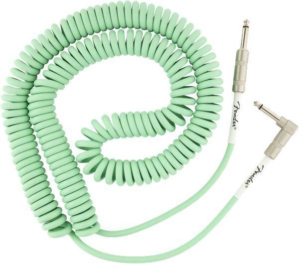 Original Coil Cable, Straight-Angle, 30\', Surf Green