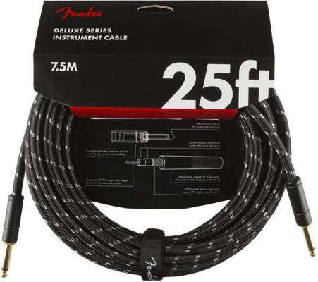 Fender - Deluxe Instrument Cable, 25, Black