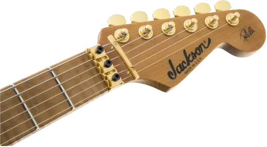 USA Signature Phil Collen PC1 Satin Stain, Caramelized Flame Maple Fingerboard w/Case - Satin Transparent Red