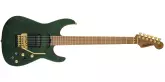 Jackson Guitars - USA Signature Phil Collen PC1 Satin Stain, Caramelized Flame Maple Fingerboard w\/Case - Satin Transparent Green