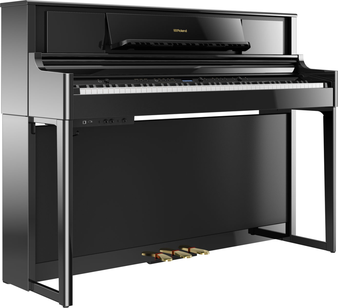LX705 Digital Piano w/Stand & Bench - Polished Ebony