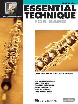 Hal Leonard - Essential Technique for Band (Intermediate to Advanced Studies) Book 3 - Oboe - Book/Media Online (EEi)