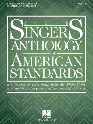 Hal Leonard - The Singers Anthology Of American Standards: Tenor Edition - Walters - Book