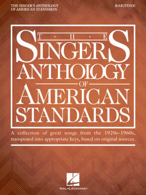 Hal Leonard - The Singers Anthology Of American Standards: Baritone Edition - Walters - Book