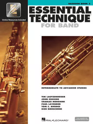 Hal Leonard - Essential Technique for Band (Intermediate to Advanced Studies) Book 3 - Bassoon - Book/Media Online (EEi)