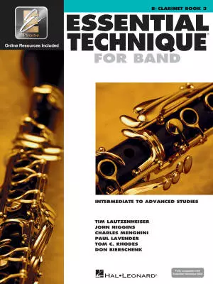 Hal Leonard - Essential Technique for Band (Intermediate to Advanced Studies) Livre 3 - Clarinette - Livre/Mdia en ligne (EEi)