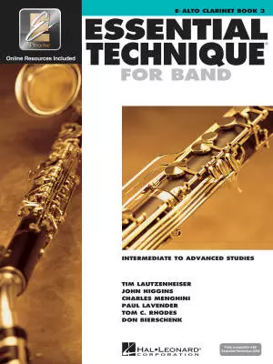 Hal Leonard - Essential Technique for Band (Intermediate to Advanced Studies) Book 3 - Alto Clarinet - Book/Media Online (EEi)