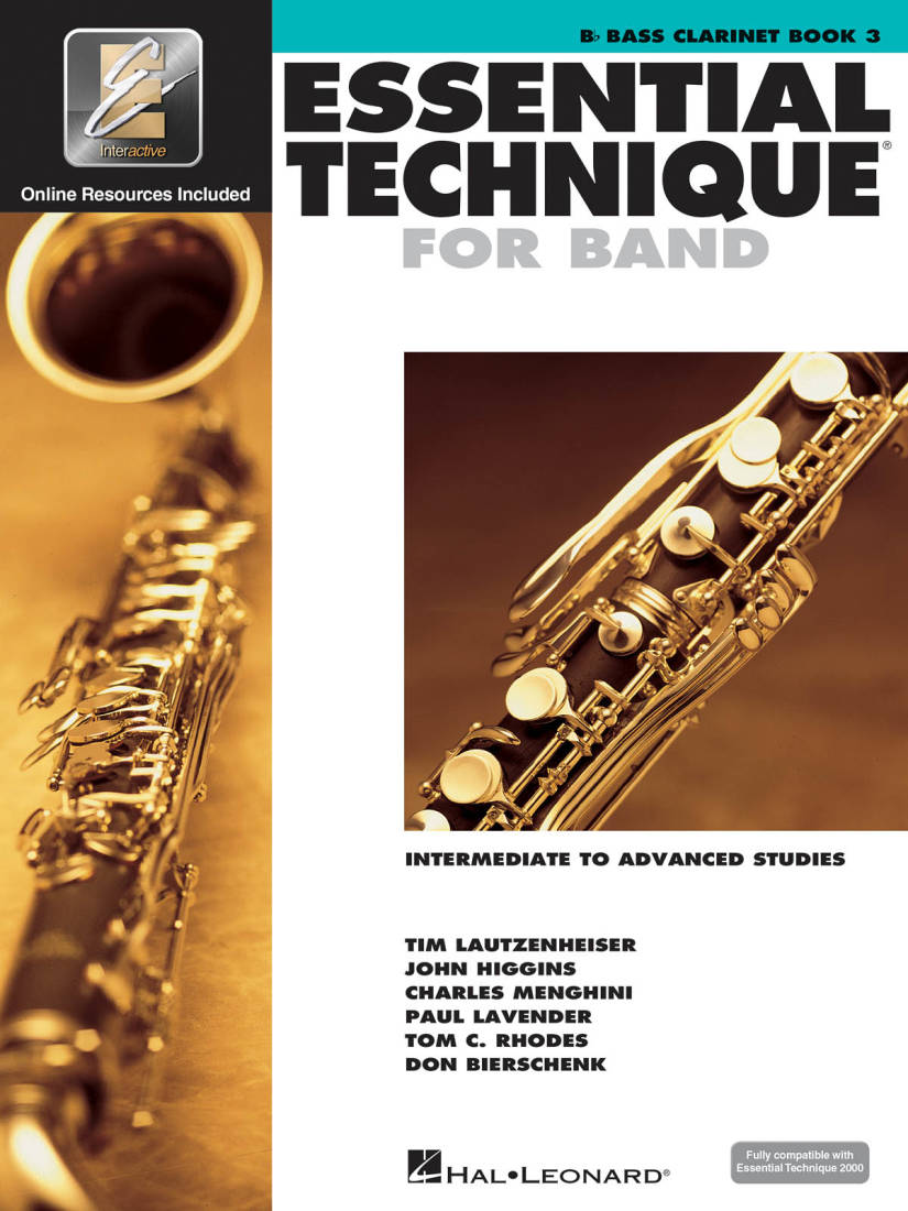 Essential Technique for Band (Intermediate to Advanced Studies) Book 3 - Bass Clarinet - Book/Media Online (EEi)
