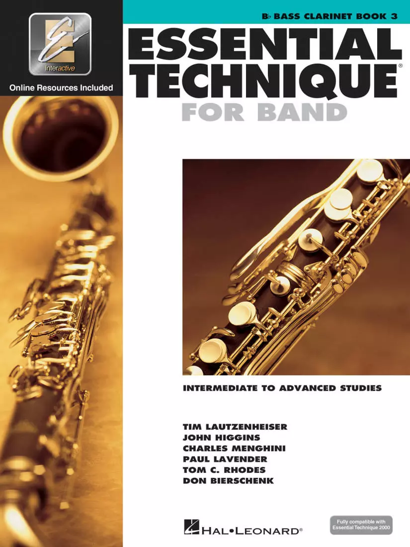 Essential Technique for Band (Intermediate to Advanced Studies) Book 3 - Bass Clarinet - Book/Media Online (EEi)