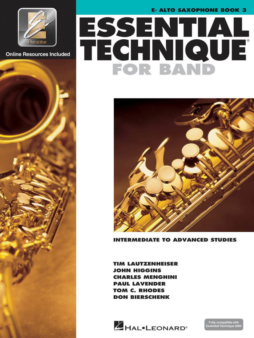 Essential Technique for Band (Intermediate to Advanced Studies) Book 3 - Alto Saxophone - Book/Media Online (EEi)