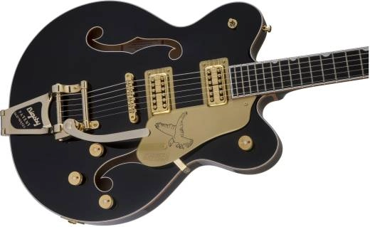 G6636T Players Edition Falcon Center Block Double-Cut with String-Thru Bigsby, Ebony Fingerboard - Black