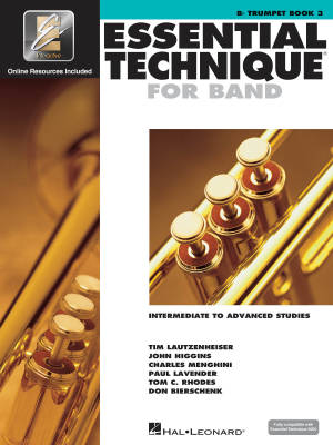 Hal Leonard - Essential Technique for Band (Intermediate to Advanced Studies) Book 3 - Trumpet - Book/Media Online (EEi)