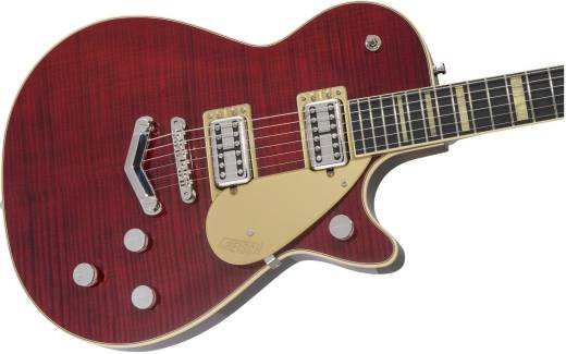 G6228FM Players Edition Jet BT with V-Stoptail, Flame Maple, Ebony Fingerboard - Crimson Stain