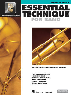 Essential Technique for Band (Intermediate to Advanced Studies) Book 3 - Trombone - Book/Media Online (EEi)