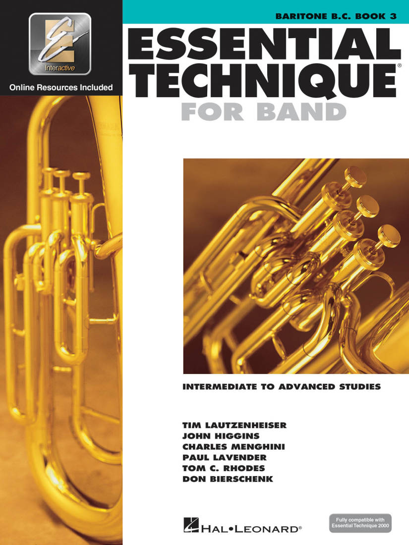Essential Technique for Band (Intermediate to Advanced Studies) Book 3 - Baritone B.C. - Book/Media Online (EEi)