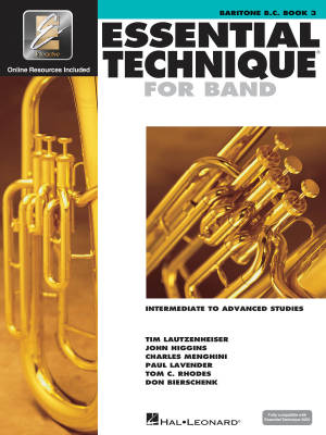 Hal Leonard - Essential Technique for Band (Intermediate to Advanced Studies) Book 3 - Baritone B.C. - Book/Media Online (EEi)