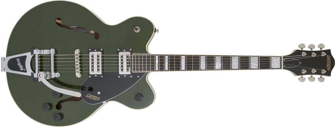 G2622T Streamliner Center Block with Bigsby, Laurel Fingerboard, Broad\'Tron BT-2S Pickups - Torino Green
