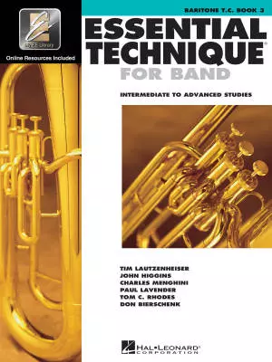 Hal Leonard - Essential Technique for Band (Intermediate to Advanced Studies) Book 3 - Baritone T.C. - Book/Media Online (EEi)